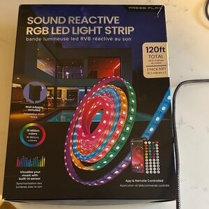 Sound Reactive RGB LED Light Strip NWOT